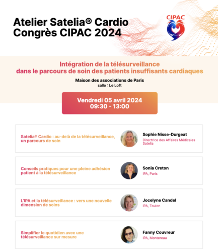 Atelier CIPAC 2024 Satelia® Cardio