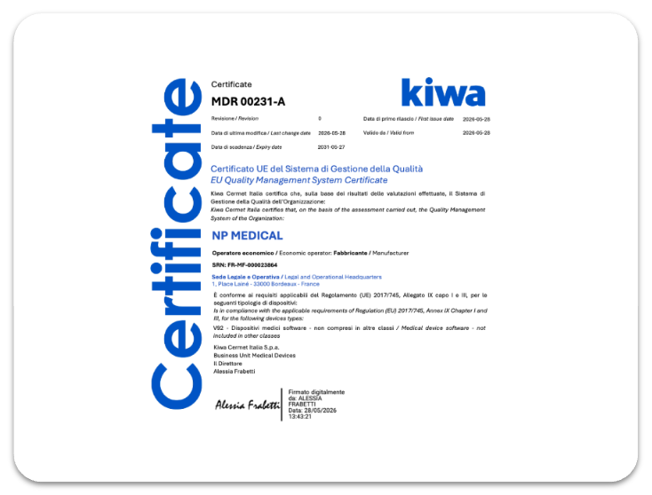 Certificat Satelia® Cardio Class IIa vignette